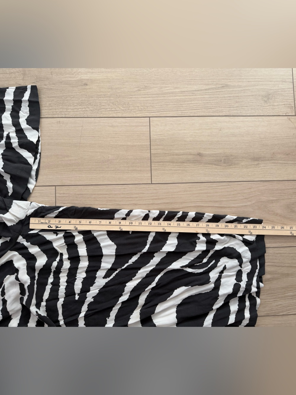 H&M Black & White Zebra Print Wide Leg Pants - XL - Picture 4 of 7